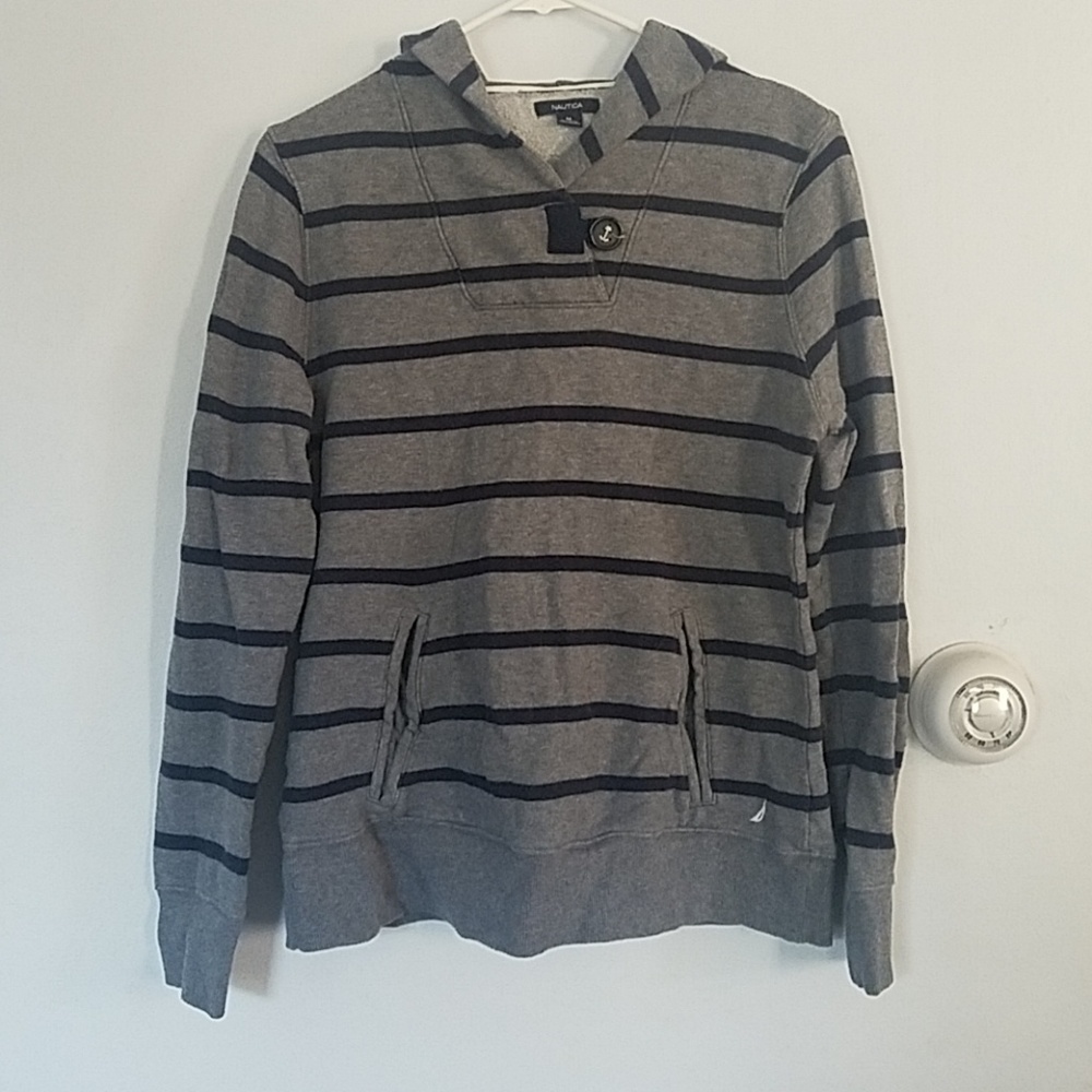 Navy and Gray Nautica Sweatshirt.